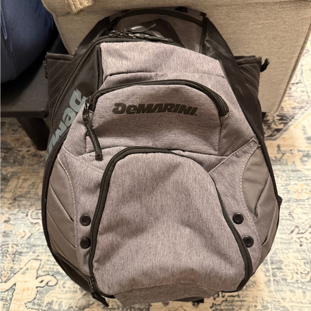 DeMarini Gray and Black Backpack